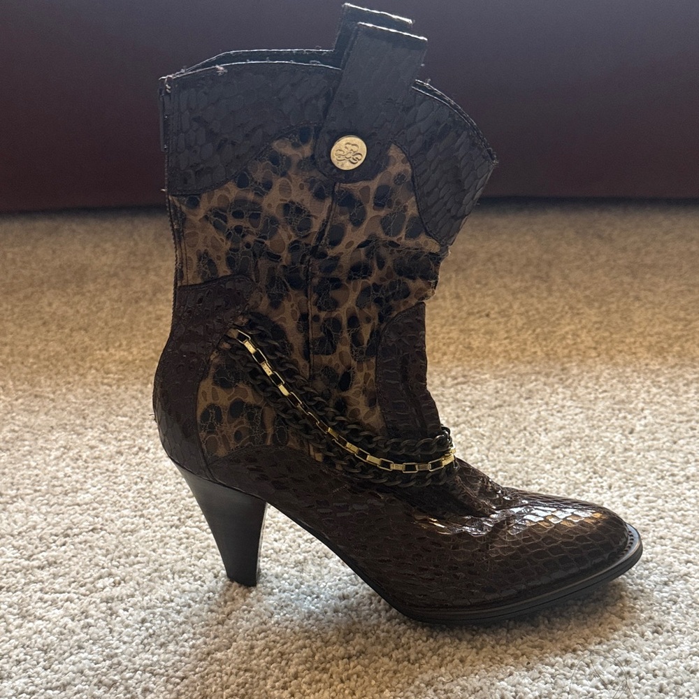 J.Renee Brown and Leopard Heeled Boots - Picture 3 of 3